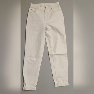 Levis 551 Women’s Jeans Size 6 White Tapered Leg 100% Cotton Made In USA
